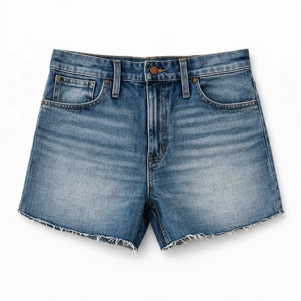 Madewell The Perfect Jean Short High Rise Mom Fit Denim NWT Size 30